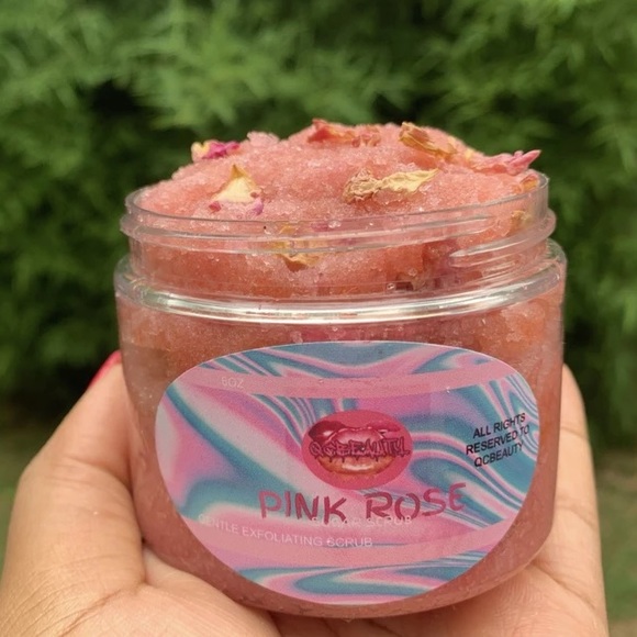 PINK ROSE BODY SCRUB 12oz - Picture 2 of 2
